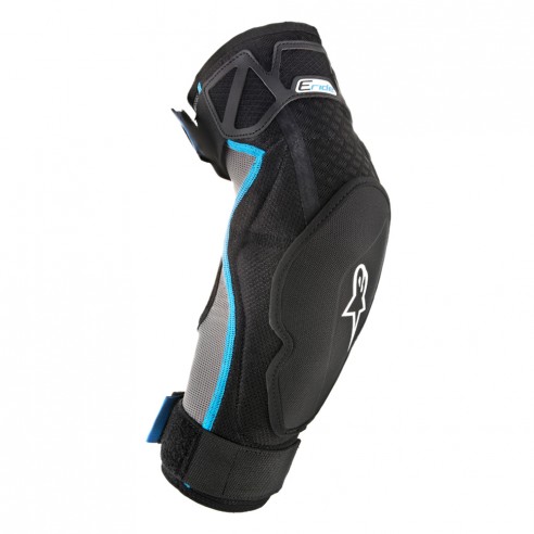 Protector Codo E-Ride Neg/Cyan
