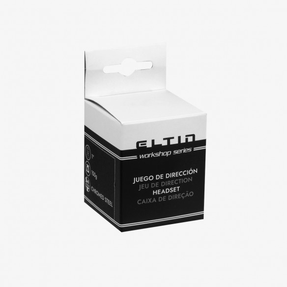 Dirección roscada de bicicleta Eltin 1-1/8 Acero negro