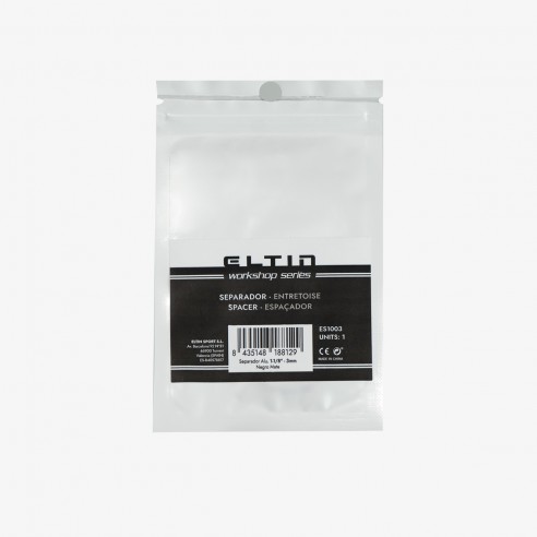 Separador Aluminio 1-1/8 - 2mm Negro mate