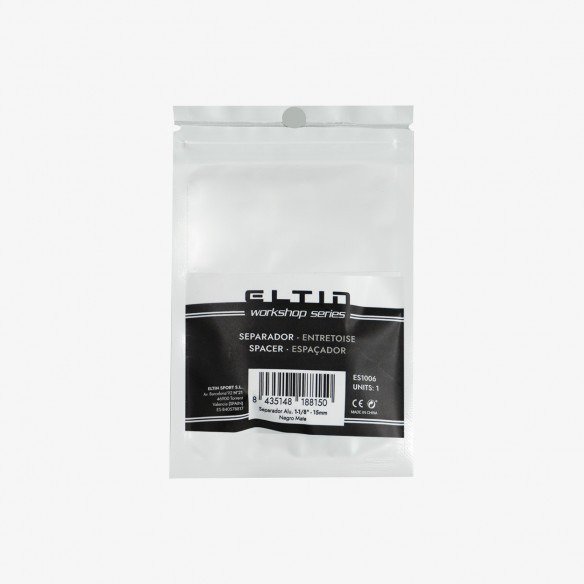 Separador Aluminio 1-1/8 - 15mm Negro mate