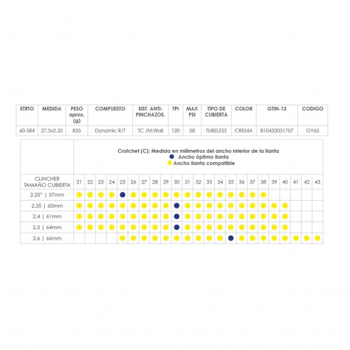 Cubierta Escape Ultimate 27.5x2.35 TLC Mrrn 120 TPI