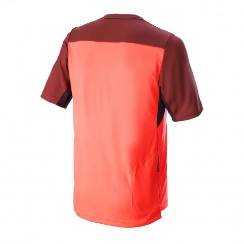 Maillot Drop 6 V2 m/c Coral/Neg