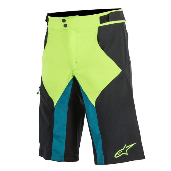 Shorts Outrider Wr Neg/Vrd sin gamuza