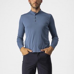 Camiseta Tech 2 Henley m/l Az acero cl
