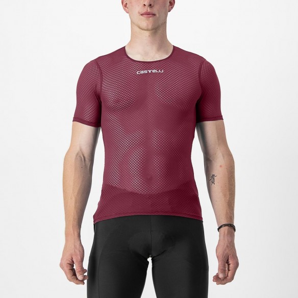 Camiseta interior Pro Mesh 2.0 m/c Burdeos