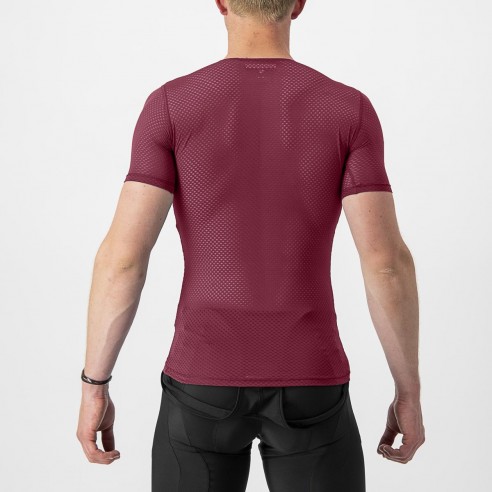 Camiseta interior Pro Mesh 2.0 m/c Burdeos