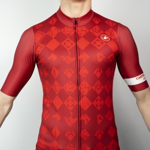 Maillot Squadra Modernisme Rojo - Castelli Series Barcelona