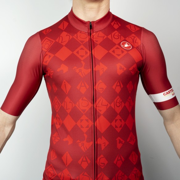 Maillot Squadra Modernisme Rojo - Castelli Series Barcelona