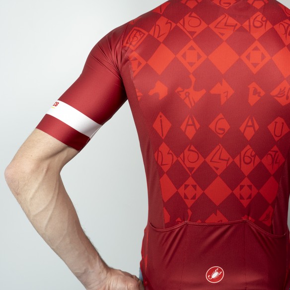 Maillot Squadra Modernisme Rojo - Castelli Series Barcelona