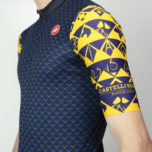 Maillot Squadra Modernisme Azul - Castelli Series Barcelona