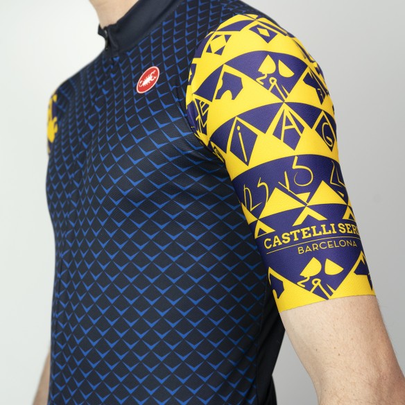 Maillot Squadra Modernisme Azul - Castelli Series Barcelona
