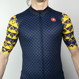 Maillot Squadra Modernisme Azul - Castelli Series Barcelona