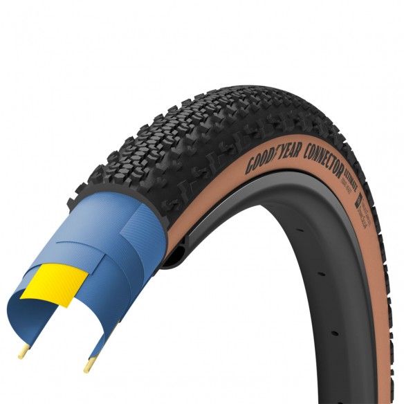 Cubierta Connector Ultimate 700x45 TLC Neg/Mrrn