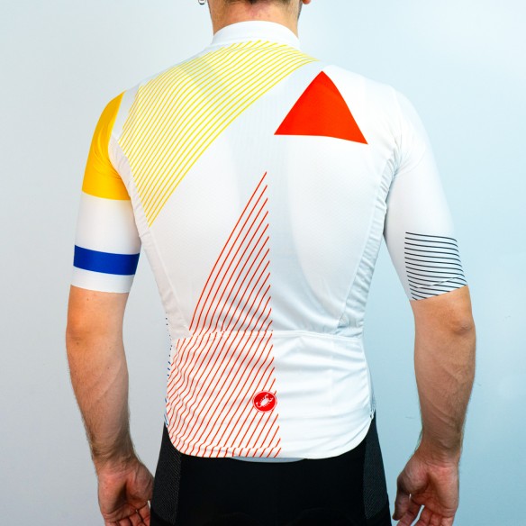 Maillot Squadra Rocacorba Blanco - Castelli Series Girona