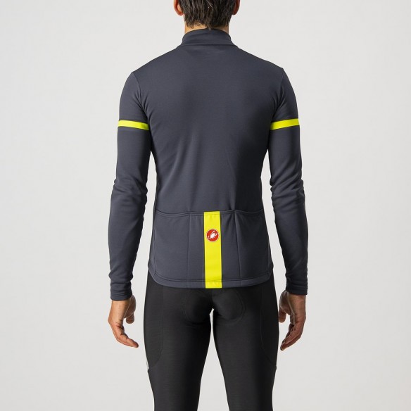 Maillot Fondo 2 FZ Gr osc/Am fl Reflex