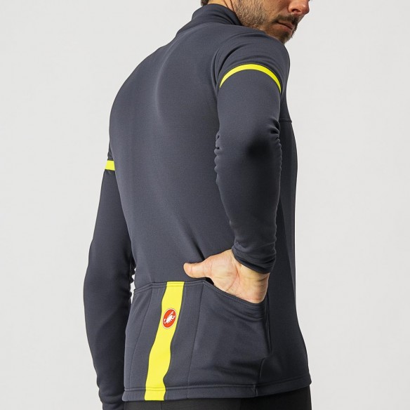 Maillot Fondo 2 FZ Gr osc/Am fl Reflex
