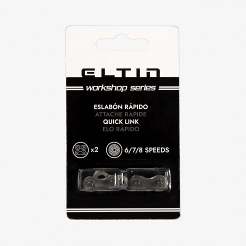 Pack 2 Eslabones rápidos para Cadenas de 6/7/8 Velocidades plata