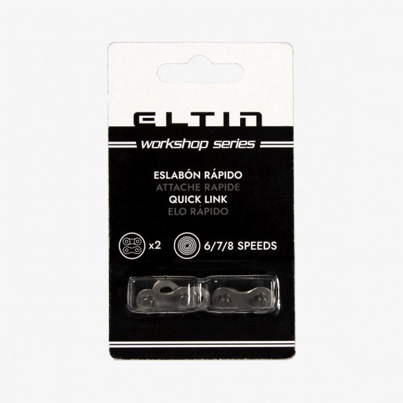 Pack 2 Eslabones rápidos para Cadenas de 6/7/8 Velocidades plata