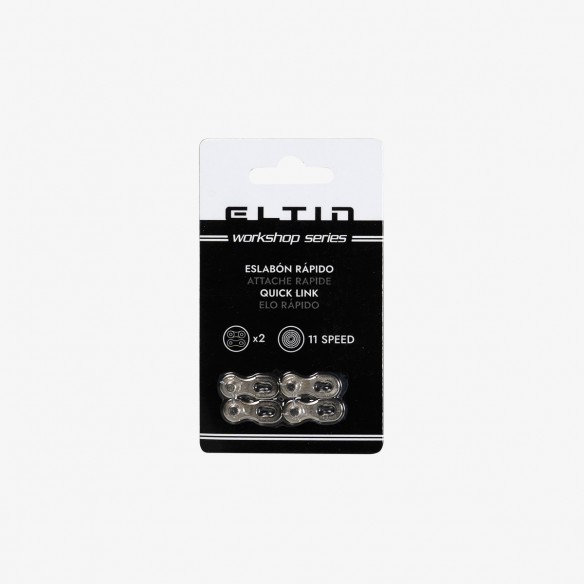 Pack 2 Eslabones rápidos para Cadena 11 Velocidades plata