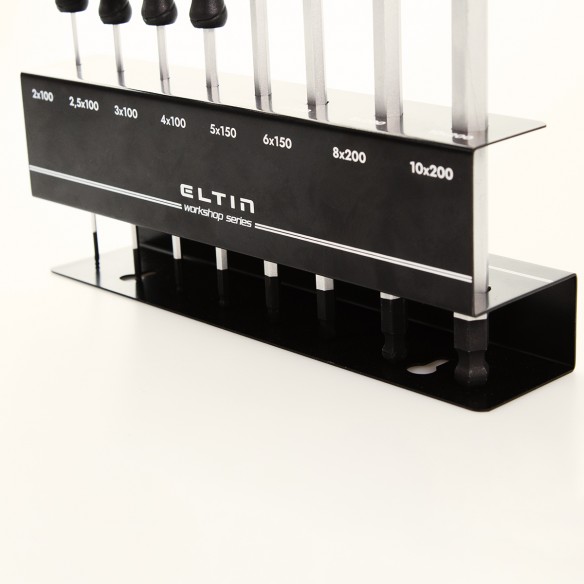 Juego de 8 llaves Allen con cabeza redondeada