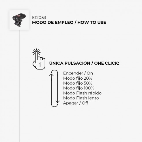 Luz delantera bicicleta Focus S.O.S. 600 Lúmenes