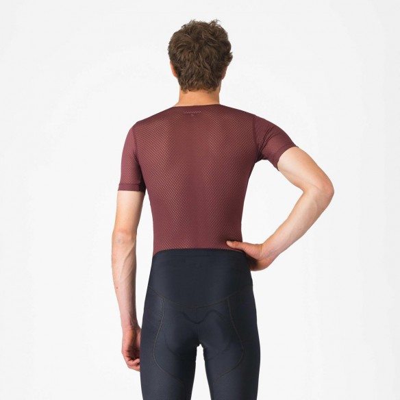 Camiseta interior Pro Mesh 2.0 m/c Burdeos osc