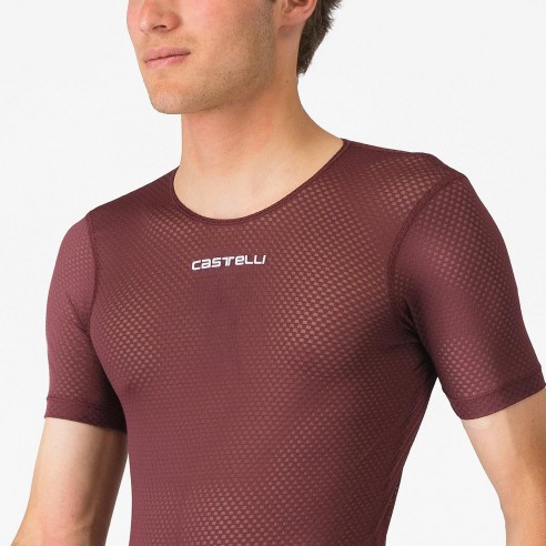 Camiseta interior Pro Mesh 2.0 m/c Burdeos osc