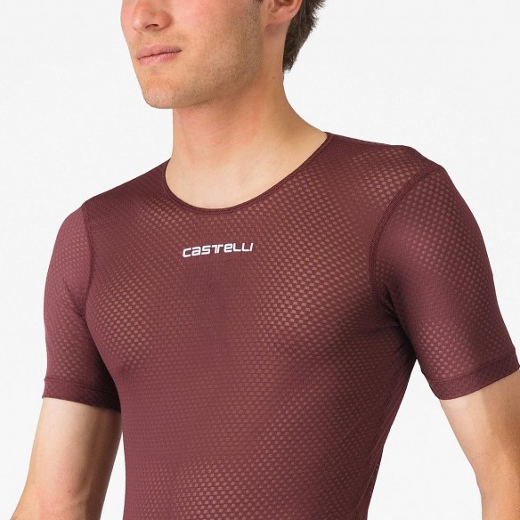 Camiseta interior Pro Mesh 2.0 m/c Burdeos osc
