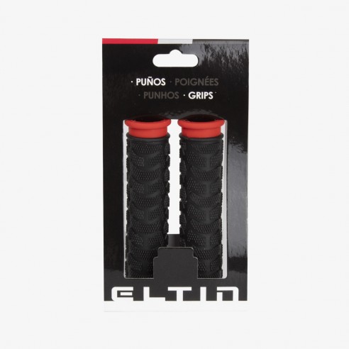 Puños de Goma Pro negro y rojo