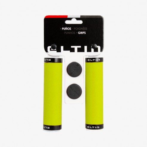 Puños Silicone Touch amarillo flúor y negro