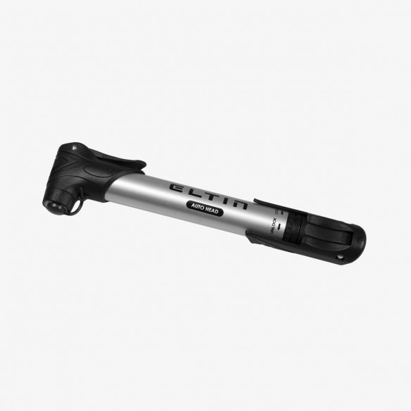 Hinchador Mini Aluminio Válvula Automática Plata