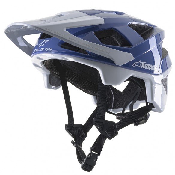 Casco Vector Pro A1 Azul/Gris brillante