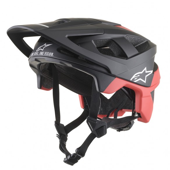 Casco Vector Pro Atom Negro/Rojo mate
