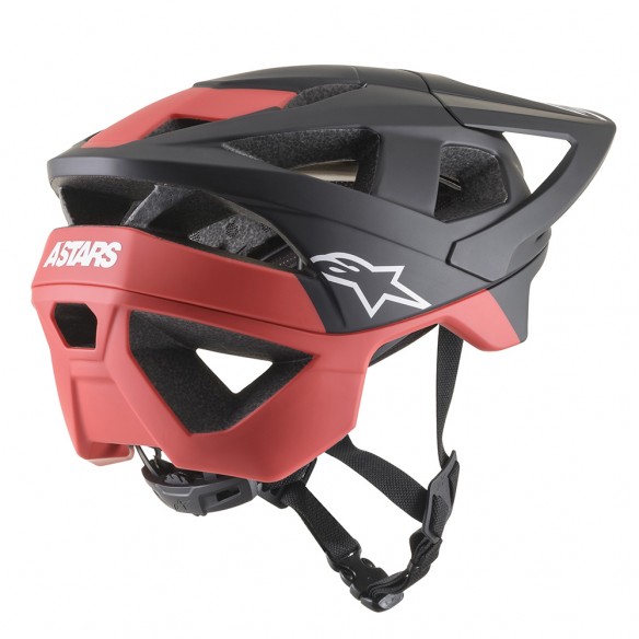 Casco Vector Pro Atom Negro/Rojo mate