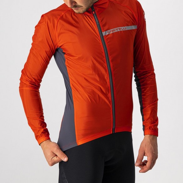 Chaqueta Squadra Stretch Rj Fiery/Gr osc