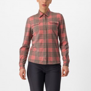 Camisa Unlimited Flannel W Rj mineral/Gr osc