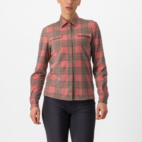 Camisa Unlimited Flannel W Rj mineral/Gr osc