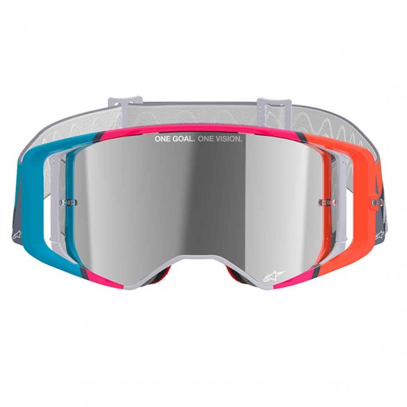 Máscara Supertech Stream Gr/Multi Espejo Pt