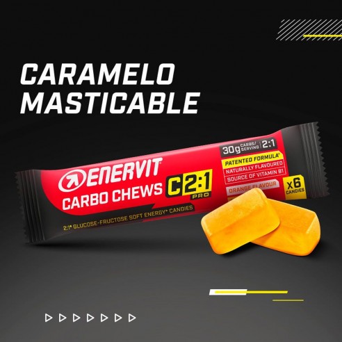 Carbo Chews Enervit C2:1 Naranja 3x34g Carbo Chews Enervit C2:1 Naranja 3x34g
