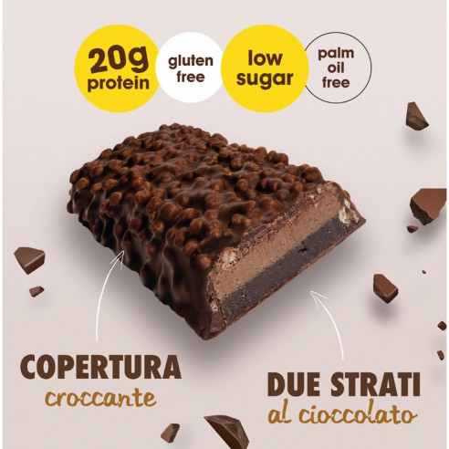 Barrita Proteinas Enervit Chocolate negro 55g Barrita Proteinas Enervit Chocolate negro 55g