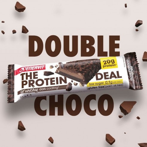 Barrita Proteinas Enervit Chocolate negro 55g Barrita Proteinas Enervit Chocolate negro 55g