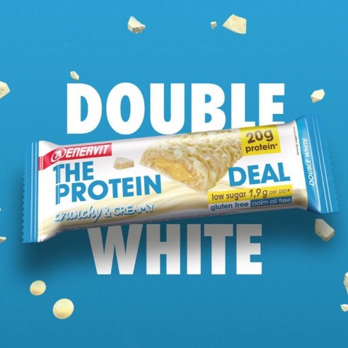 Barrita Proteinas Enervit Chocolate blanco 55g Barrita Proteinas Enervit Chocolate blanco 55g