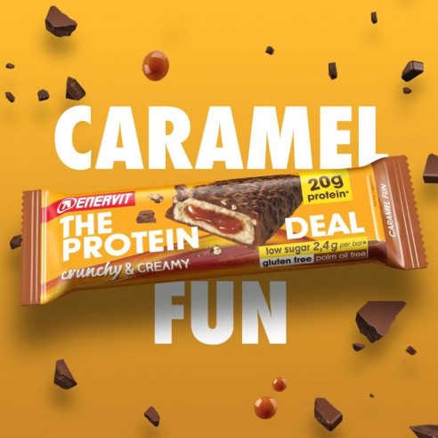 Barrita Proteinas Enervit Caramelo 55g Barrita Proteinas Enervit Caramelo 55g