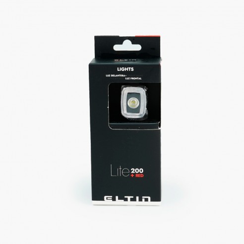 Luz delantera bicicleta Lite 200 Lumenes con luz roja
