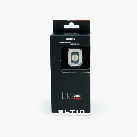 Luz delantera bicicleta Lite 200 Lumenes con luz roja