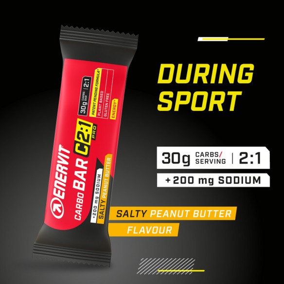 Barrita Enervit C2:1 Carbo Salty Crema Cacahuete 45g