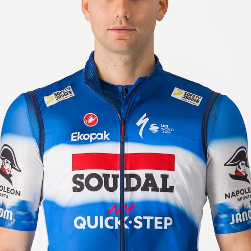 Chaleco Pro Light Wind Az osc/Bln Soudal QuickStep 2024