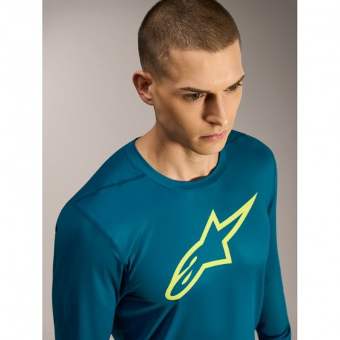 Maillot A-Dura Ride m/l Az/Vrd