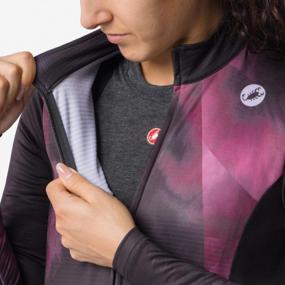 Maillot Prismatic Thermal m/l Neg/Burdeos osc