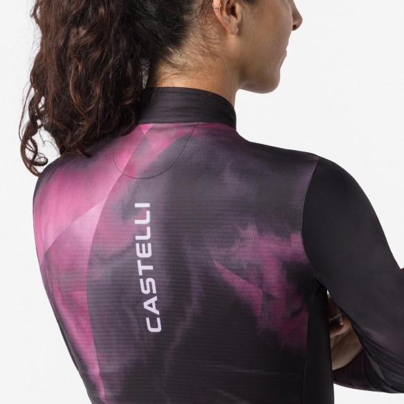 Maillot Prismatic Thermal m/l Neg/Burdeos osc